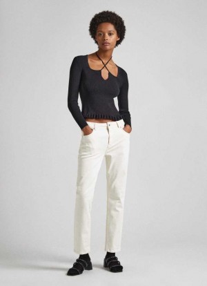 Pepe Jeans High-rise Taper Fit Jeans Denim Dam Blå | 241809RVF