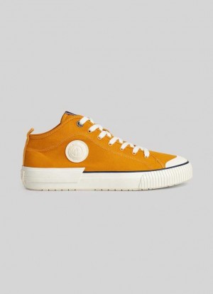 Pepe Jeans Industry Basic Canvas Trainers Träningsskor Herr Gula | 139582OAT