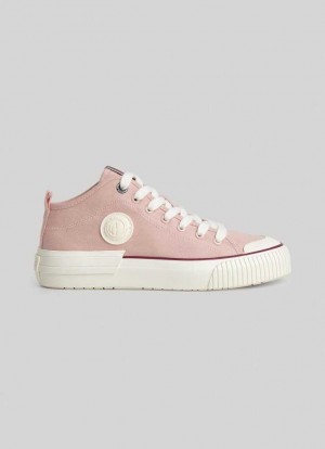 Pepe Jeans Industry Basic Trainers Träningsskor Dam Rosa Rosa | 513087HIC
