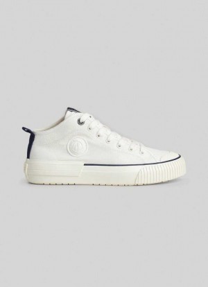 Pepe Jeans Industry Basic Trainers Träningsskor Dam Vita | 846950NQG