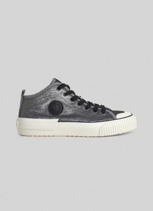 Pepe Jeans Industry Sequins Trainers Träningsskor Dam Ljusgrå | 438762LUY