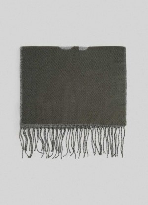 Pepe Jeans Jacquard Scarf Halsduk Dam Olivgröna Gröna | 932457BGD