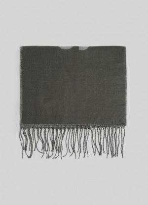 Pepe Jeans Jacquard Scarf Halsduk Herr Olivgröna Gröna | 349756LEI