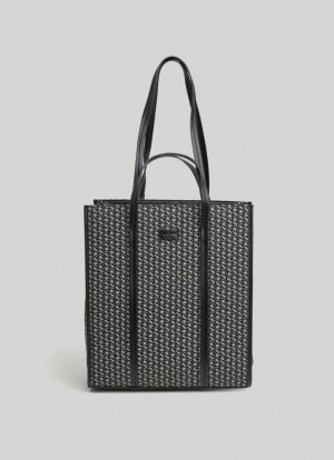 Pepe Jeans Jacquard Tote Bag Väskor & Ryggsäck Dam Svarta | 208913NFV
