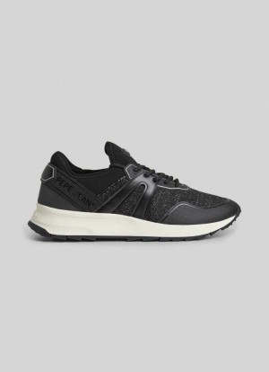 Pepe Jeans Joy Bright Combined Trainers Träningsskor Dam Svarta | 489315HIT