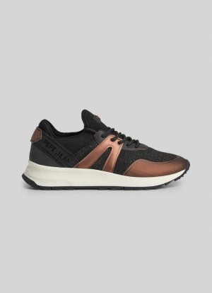 Pepe Jeans Joy Bright Combined Trainers Träningsskor Dam Bruna | 674193DMX