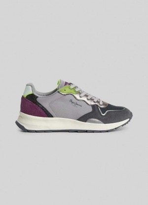 Pepe Jeans Joy Starclash Trainers Träningsskor Dam Mörkgrå | 698705RBL