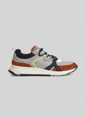 Pepe Jeans Joy Tech Combined Trainers Träningsskor Herr Grå | 723406FKG