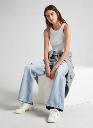 Pepe Jeans Kenton Class Klassiska Trainers Träningsskor Dam Vita | 458092QSO