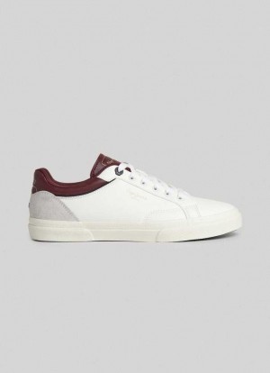 Pepe Jeans Kenton Journey Basic Trainers Träningsskor Herr Vinröda Röda | 182795TIR