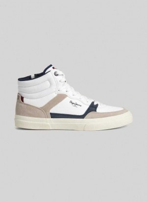 Pepe Jeans Kenton Masterboot Trainers Träningsskor Herr Vita | 208537YIG