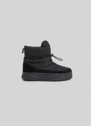 Pepe Jeans Kore Snow Boots Träningsskor Dam Svarta | 983061JAT