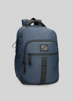 Pepe Jeans Laptop Backpack With 2 Compartments Väskor & Ryggsäck Herr Blå | 470563XWL