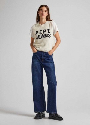 Pepe Jeans Lexa Sky Breda Leg High-rise Jeans Denim Dam Blå | 519763IXW