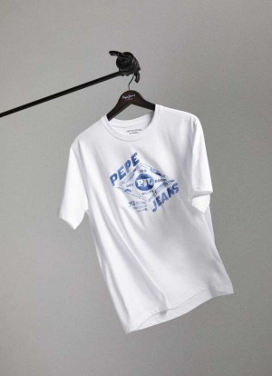 Pepe Jeans Limited Edition Heritage T-shirt T-shirt Dam Vita | 398156RIQ
