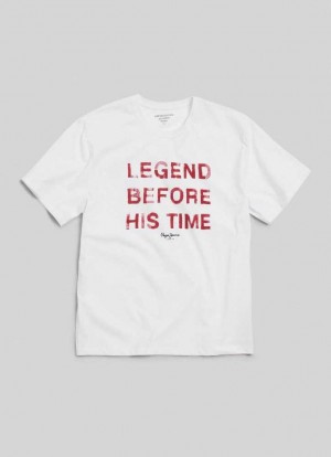 Pepe Jeans Limited Edition Heritage T-shirt T-shirt Dam Vita | 081935OZY