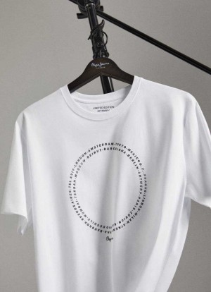 Pepe Jeans Limited Edition Heritage T-shirt T-shirt Dam Vita | 726093POI