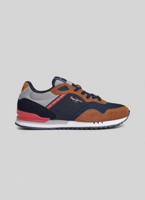 Pepe Jeans London Forest Löpar Shoes Träningsskor Herr Bruna | 761084YCO