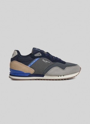 Pepe Jeans London Forest Löpar Shoes Träningsskor Herr Grå | 756130DNQ