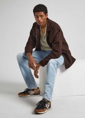 Pepe Jeans London Forest Löpar Shoes Träningsskor Herr Svarta | 738694ETZ