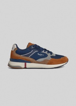 Pepe Jeans London Pro Combined Trainers Träningsskor Herr Bruna | 089364UAD