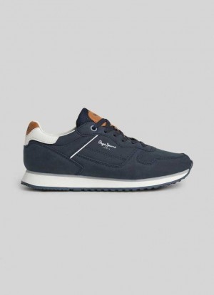 Pepe Jeans London Street Löpar Shoes Träningsskor Herr Marinblå | 548027SDG