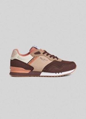 Pepe Jeans London Tawny Löpar Shoes Träningsskor Dam Mörkbruna | 867439WIR
