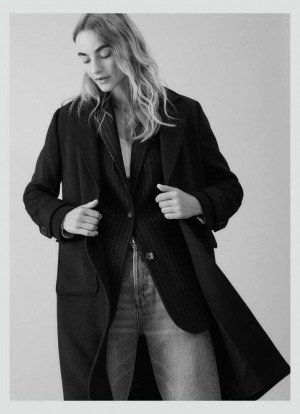 Pepe Jeans Long Ull Coat Jacka Dam Blå | 195423TES