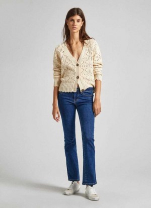 Pepe Jeans Low-rise Bootcut Fit Jeans Denim Dam Blå | 240561NRB