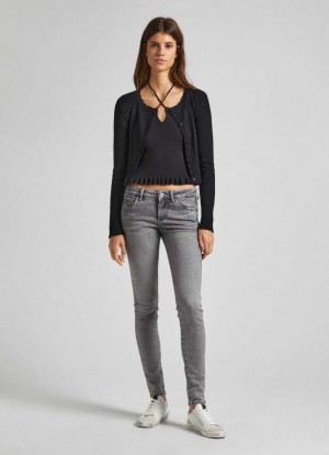 Pepe Jeans Low-rise Mager Fit Jeans Skinny Jeans Dam Blå | 812096WPH