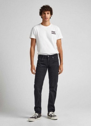 Pepe Jeans Low-rise Slim Fit Jeans Denim Herr Blå | 871390WNX