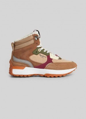 Pepe Jeans Lucky Treck Combined Trainers Träningsskor Dam Rosa | 729605KAO