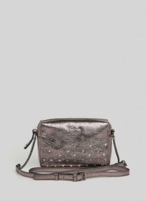 Pepe Jeans Metallic Camera Bag Väskor & Ryggsäck Dam Grå | 284139XYL