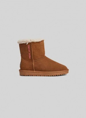 Pepe Jeans Mocka Booties Stövlar Dam Bruna | 416305GVX