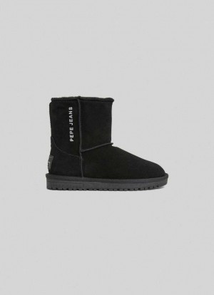 Pepe Jeans Mocka Booties Stövlar Dam Svarta | 401796BNK