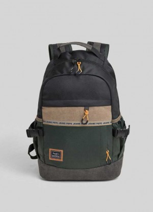 Pepe Jeans Multipurpose Travel Backpack Väskor & Ryggsäck Herr Gröna | 453697VPU