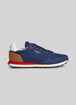 Pepe Jeans Natch One Löpar Shoes Träningsskor Herr Marinblå | 581637ZDJ