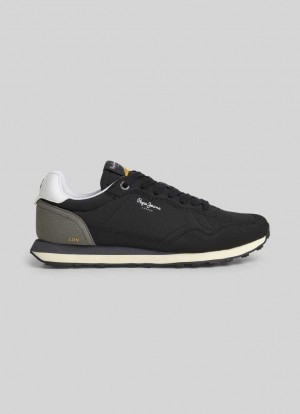 Pepe Jeans Natch One Löpar Shoes Träningsskor Herr Svarta | 302769DIB