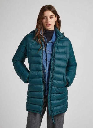 Pepe Jeans Nylon Puffer Jacket Jacka Dam Gröna | 842630JLI
