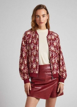 Pepe Jeans Ornamental Bomber Jacket Jacka Dam Olika Färger | 394072APX
