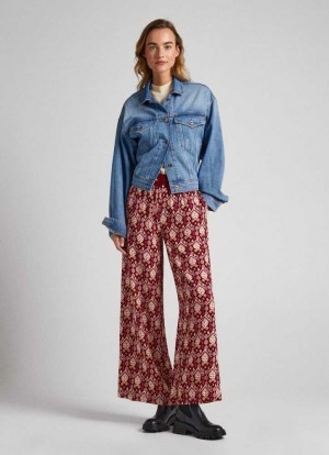 Pepe Jeans Ornamental Pyjama Trousers Långbyxor Dam Olika Färger | 706541FYR