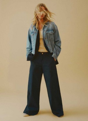 Pepe Jeans Oversized Denim Jacket Jacka Dam Blå | 270349FWZ