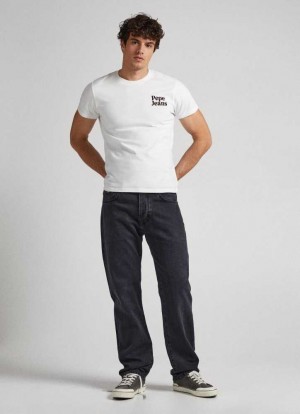 Pepe Jeans Penn Relaxed Fit Drop-rise Jeans Trends Herr Blå | 064891VPW