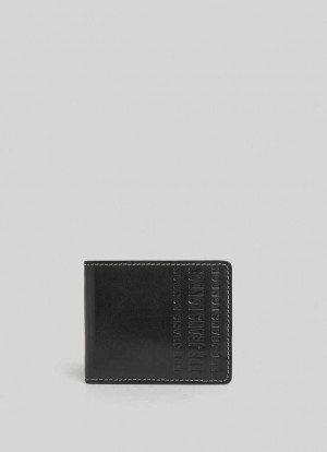 Pepe Jeans Photographic Print Läder Wallet Väskor & Ryggsäck Herr Svarta | 280945ZGL