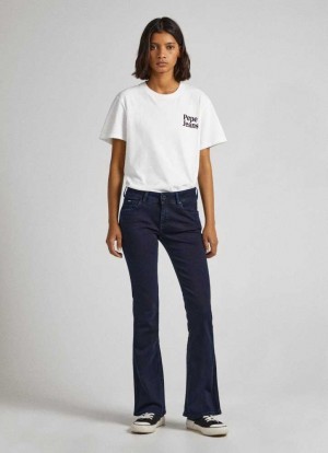 Pepe Jeans Pimlico Regular Fit Mid-rise Jeans Slim Jeans Dam Blå | 314697CMO