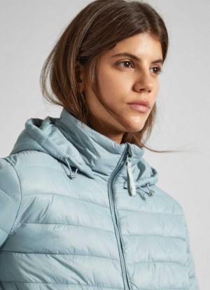 Pepe Jeans Puffer Jacket Jacka Dam Gröna | 123408YQZ