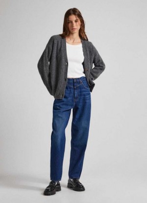 Pepe Jeans Rachel Balloon Fit High-rise Jeans Trends Dam Blå | 372154ERT