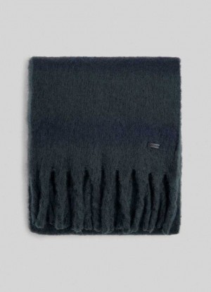 Pepe Jeans Randig Plush Scarf Halsduk Dam Blå | 085974ILR