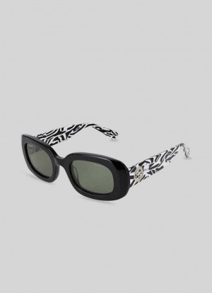Pepe Jeans Rectangular Sunglasses Solglasögon Dam Svarta | 305261ACU
