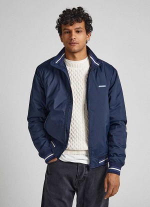 Pepe Jeans Recycled Fabric Bomber Jacket Jacka Herr Blå | 428015VLX